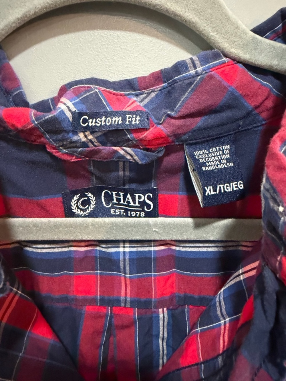 Nautica Pink Grid Button-Down Shirt - Picture 5 of 9